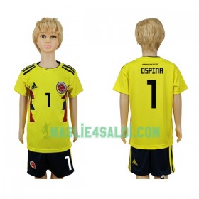 Maglia Colombia Ospina 1 Bambino Prima Divisa Mondiali di Calcio 2018